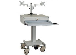 IPPON Computer Cart With Dual Monitor Arm