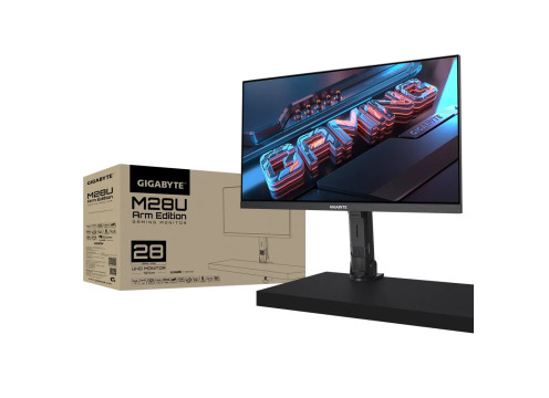 מסך גיימינג Gigabyte M28U GAMING 28" IPS UHD 144Hz 1ms Arm Edition