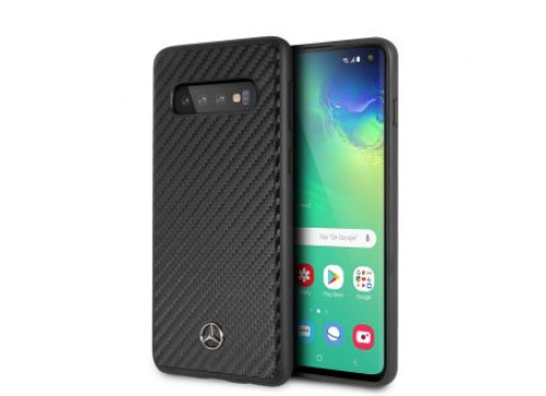 CG Mobile Galaxy S10 Mercedes Logo DYNAMIC LINE PU Leather Hard Case - Black