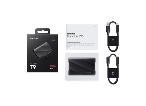כונן SSD נייד Samsung T9 4TB USB3.2 Gen2x2