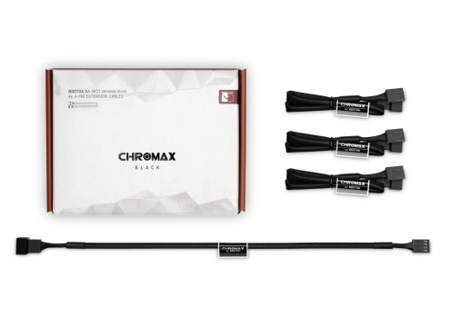 Noctua NA-SEC1 CH.BK chromax.black 4 PIN 30cm Extension Cable BLACK