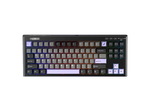 מקלדת גיימינג מכאנית 1StPlayer NEO87 RGB Midnight Vilot עברית/אנגלית