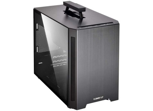 LIAN-LI Mini-ITX Case PC-TU150 Aluminum TG Black