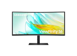 מסך מחשב קעור Samsung 34" ViewFinity S6 VA UWQHD 100Hz 5ms 1000R