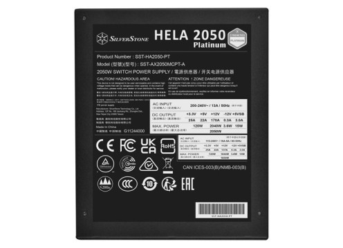 SilverStone PSU 2050W HELA 2050 Platinum