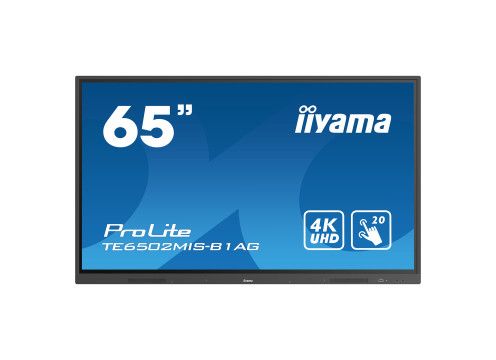 IIYAMA 65" ProLite VA 4K infrared 20pt Touch Interactive Display