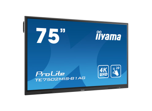 IIYAMA 75" ProLite VA 4K infrared 20pt Touch Interactive Display