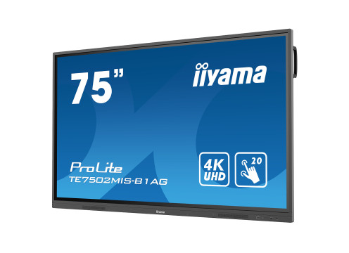 IIYAMA 75" ProLite VA 4K infrared 20pt Touch Interactive Display