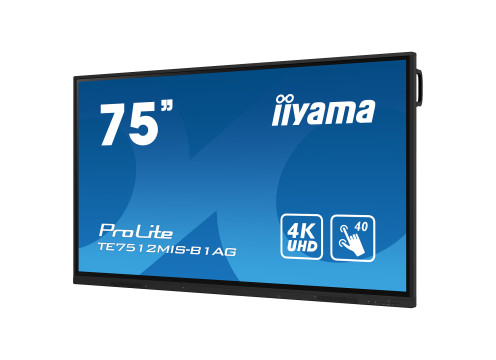 מסך מגע אינטראקטיבי IIYAMA 75" ProLite IPS 4K PureTouch-IR 40pt Touch