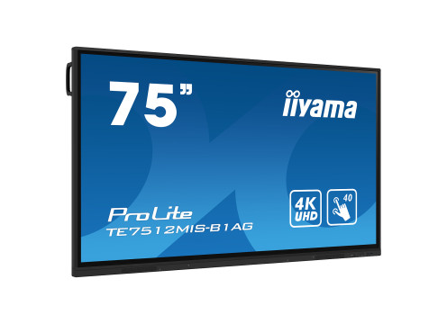 מסך מגע אינטראקטיבי IIYAMA 75" ProLite IPS 4K PureTouch-IR 40pt Touch