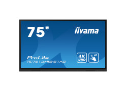 מסך מגע אינטראקטיבי IIYAMA 75" ProLite IPS 4K PureTouch-IR 40pt Touch