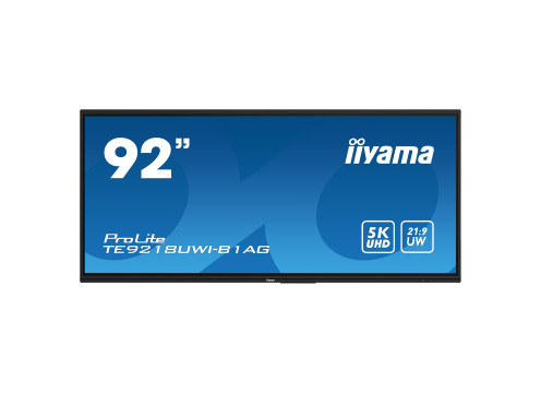 מסך מגע אינטראקטיבי IIYAMA 92" ProLite VA 5K PureTouch-IR+ 50pt Touch 21:9