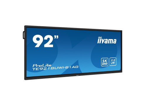 מסך מגע אינטראקטיבי IIYAMA 92" ProLite VA 5K PureTouch-IR+ 50pt Touch 21:9