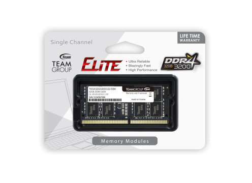 TeamGroup DDR4 32G 3200 CL22 Elite SODIMM