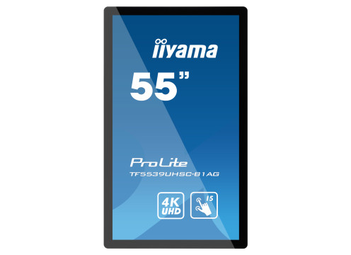 מסך מגע IIYAMA 55" ProLite IPS 4K UHD PCAP 15pt Touch Open Frame