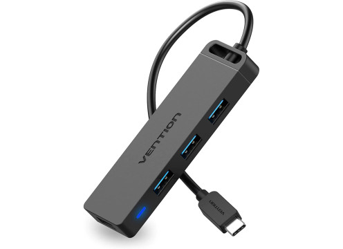 Vention USB-C 3.1 Gen1 to USB-Ax4 1m with micro USB Optional Power Hub