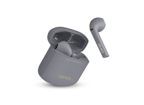 אוזניות בלוטוס מבית המותג אדיפייר עם מיקרופון בצבע אפור Edifier TWS200 Plus Bluetooth