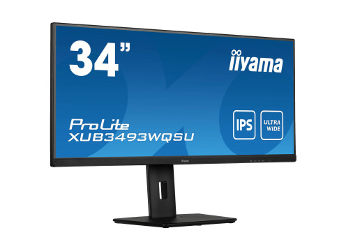 מסך מחשב IIYAMA 34" ProLite IPS UWQHD 75Hz 4ms