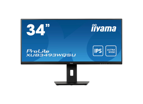 מסך מחשב IIYAMA 34" ProLite IPS UWQHD 75Hz 4ms